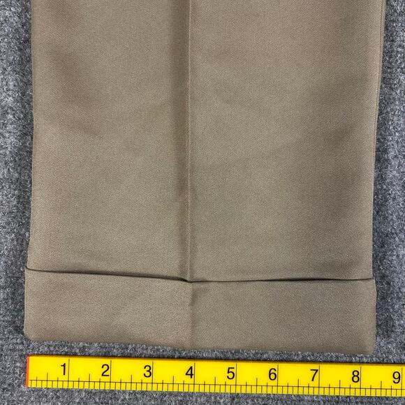 NWT Croft & Barrow Premium No Iron Pleated Khakis Mens 32x32 Tan Sorbtek Pants - Picture 8 of 10